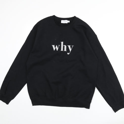 Topshop Mens Blue Polyester Pullover Sweatshirt Size S - Why