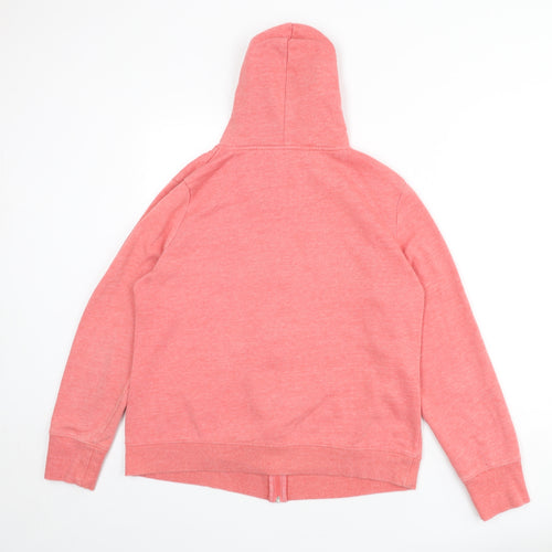 Dunnes Stores Womens Pink Polyester Full Zip Hoodie Size 18 Zip