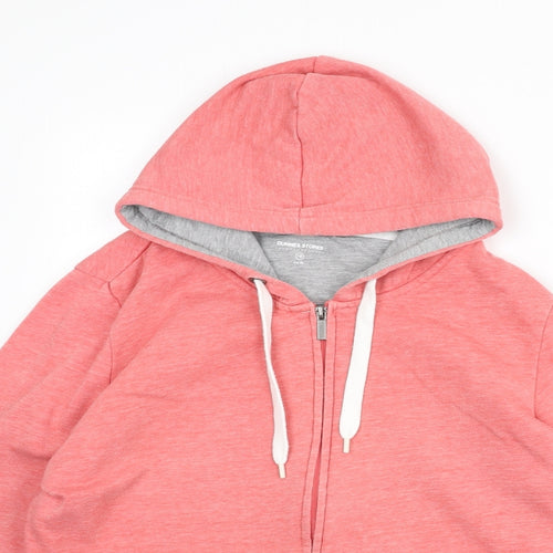 Dunnes Stores Womens Pink Polyester Full Zip Hoodie Size 18 Zip