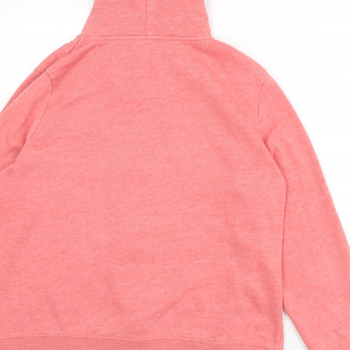 Dunnes Stores Womens Pink Polyester Full Zip Hoodie Size 18 Zip