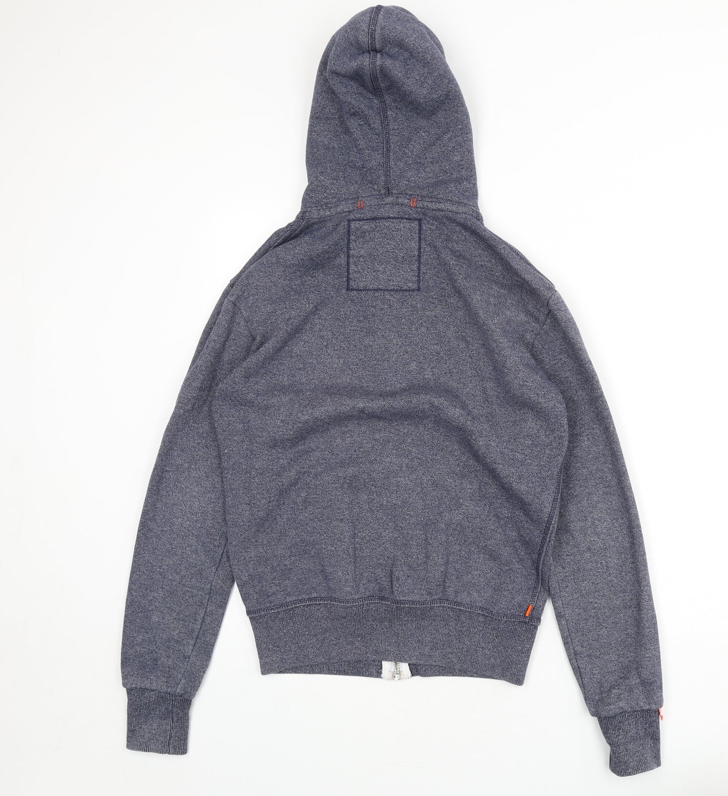 Superdry Mens Blue Cotton Full Zip Hoodie Size XS