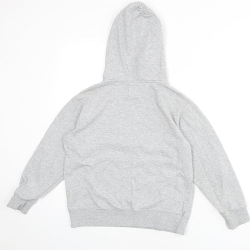 Champion Boys Grey Cotton Pullover Hoodie Size 12-13 Years Pullover