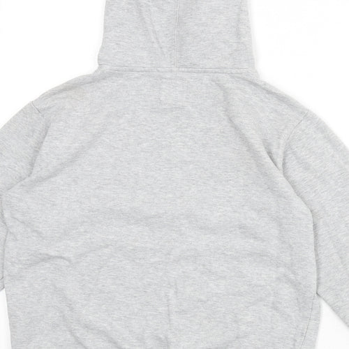 Champion Boys Grey Cotton Pullover Hoodie Size 12-13 Years Pullover