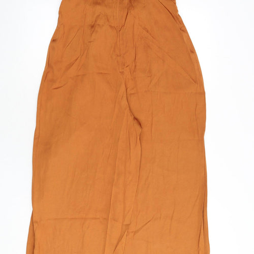 River Island Womens Orange Polyester Jumpsuit One-Piece Size 10 L30 in Zip