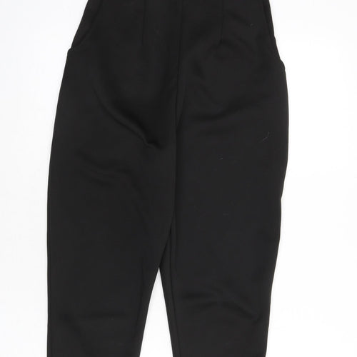 Boohoo Womens Black Polyester Jumpsuit One-Piece Size 10 L23 in Zip