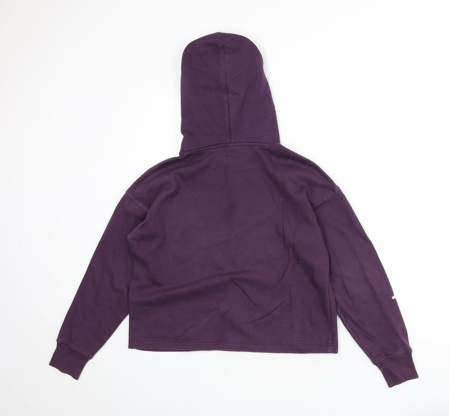 Champion Womens Purple Cotton Pullover Hoodie Size XS Pullover - Cropped