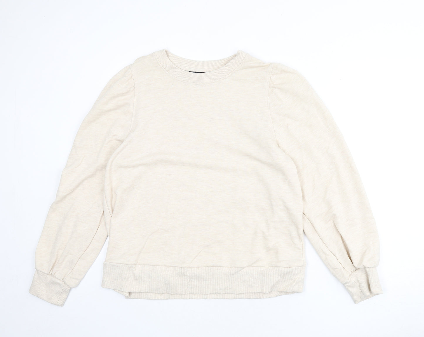 Dorothy Perkins Womens Beige Cotton Pullover Sweatshirt Size 16 Pullover