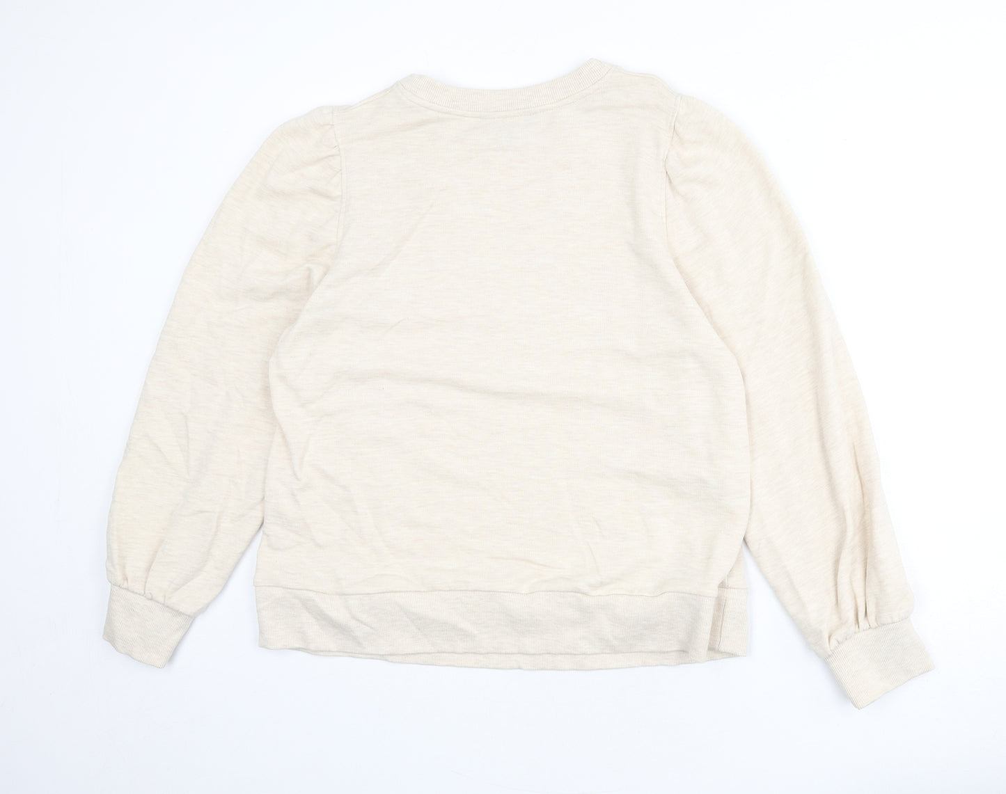 Dorothy Perkins Womens Beige Cotton Pullover Sweatshirt Size 16 Pullover