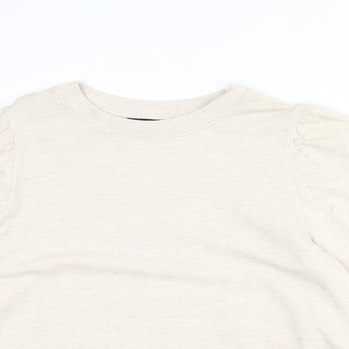 Dorothy Perkins Womens Beige Cotton Pullover Sweatshirt Size 16 Pullover