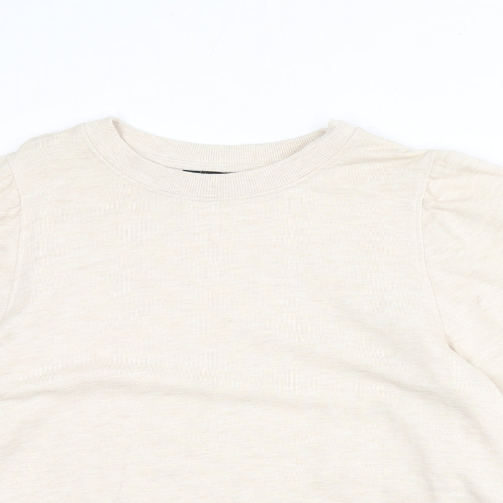 Dorothy Perkins Womens Beige Cotton Pullover Sweatshirt Size 16 Pullover
