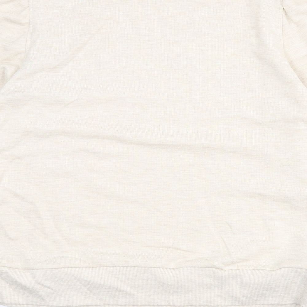 Dorothy Perkins Womens Beige Cotton Pullover Sweatshirt Size 16 Pullover