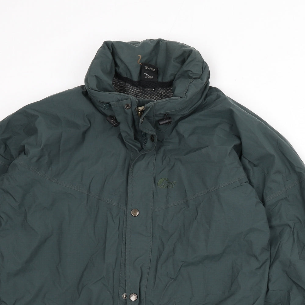 Lowe Alpine Mens Green Jacket Coat Size S Zip