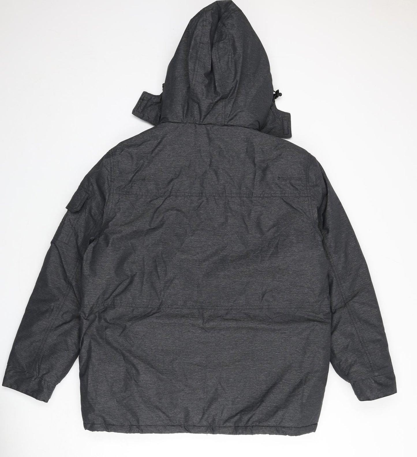 Maine New England Mens Grey Jacket Coat Size L Zip