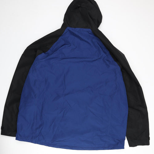 TOG24 Mens Blue Rain Coat Coat Size 4XL Zip