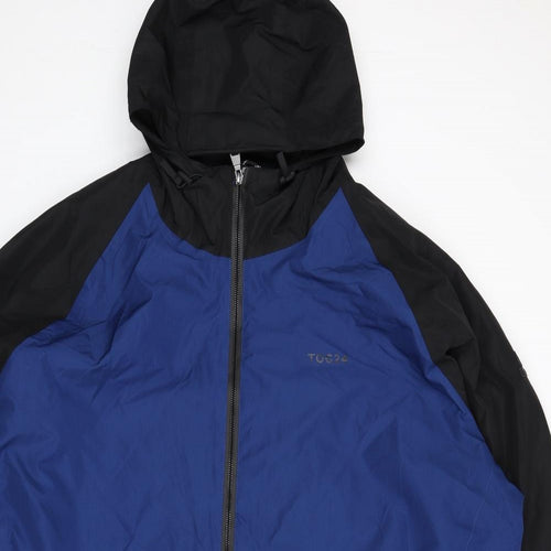 TOG24 Mens Blue Rain Coat Coat Size 4XL Zip