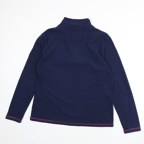 Peter Storm Womens Blue Polyester Pullover Sweatshirt Size 16 Zip