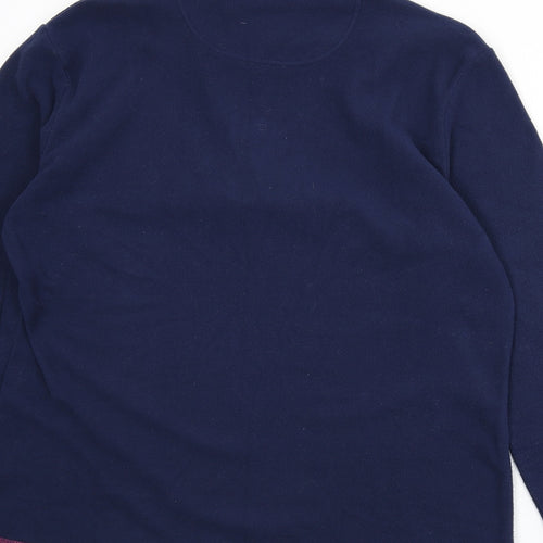 Peter Storm Womens Blue Polyester Pullover Sweatshirt Size 16 Zip
