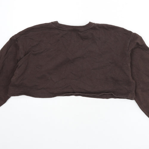 Zara Womens Brown Cotton Pullover Sweatshirt Size M Pullover - Manhattan, NYC, New York, Cropped
