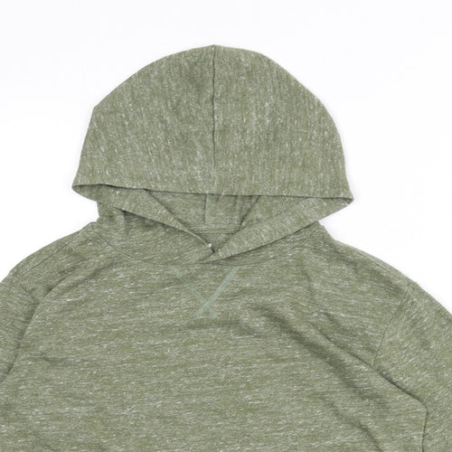 Gap Boys Green Cotton Pullover Hoodie Size L Pullover