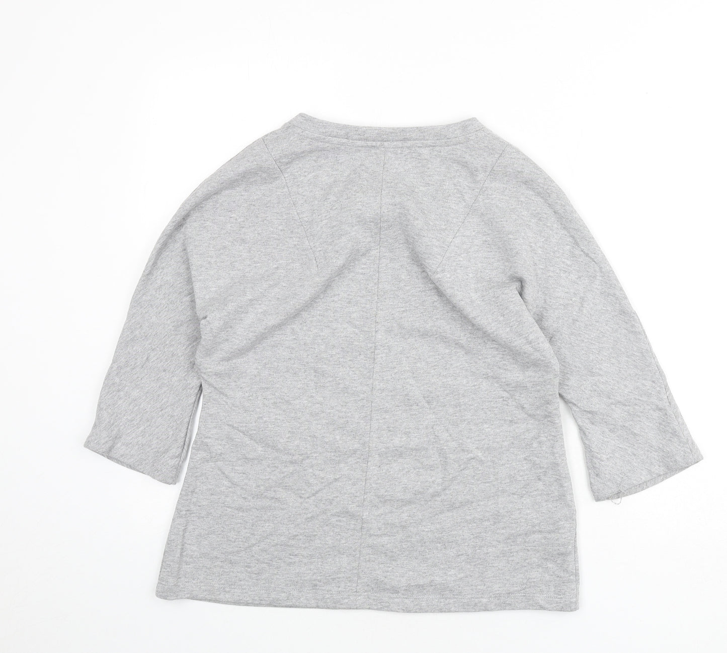 PINKO Womens Grey Cotton Pullover Sweatshirt Size XS Pullover - Rose, Cone, Cloud, Arrow, Marshmallow, Heart, Watermelon