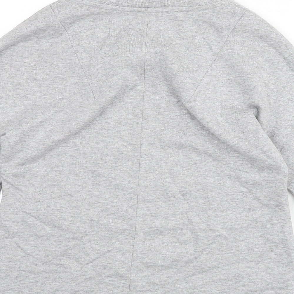 PINKO Womens Grey Cotton Pullover Sweatshirt Size XS Pullover - Rose, Cone, Cloud, Arrow, Marshmallow, Heart, Watermelon