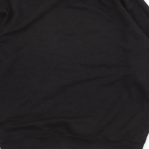 Boohoo Mens Black Cotton Pullover Sweatshirt Size L - Man