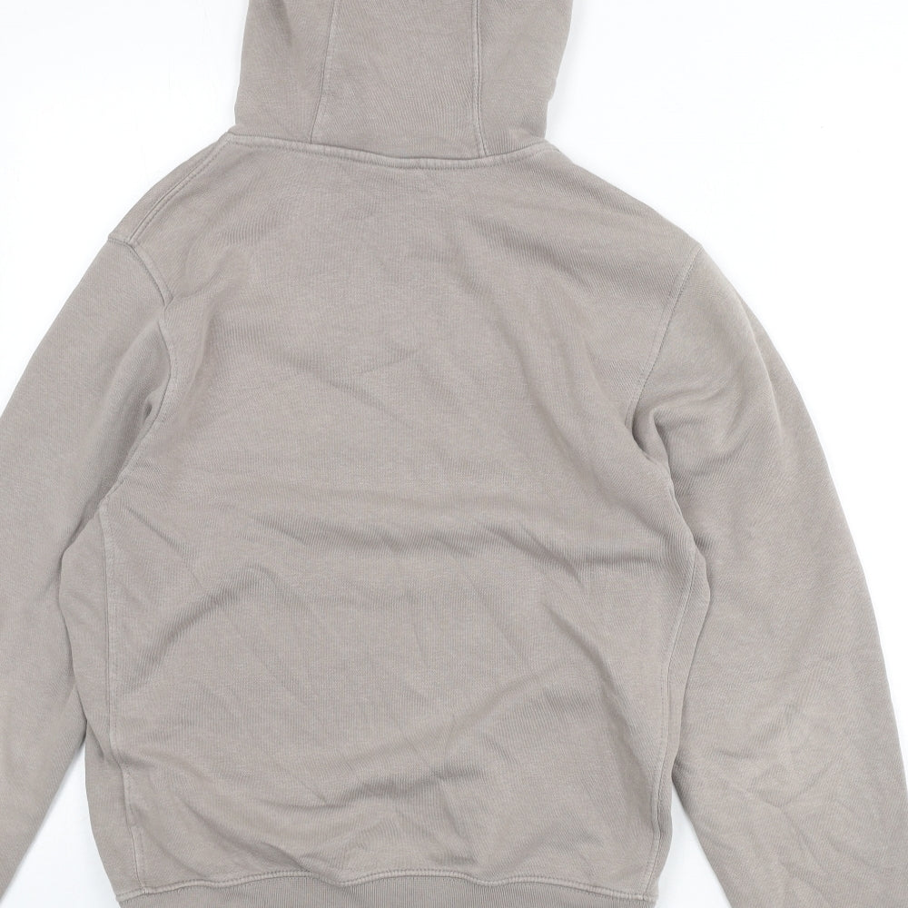 Nike Mens Beige Cotton Pullover Hoodie Size XS