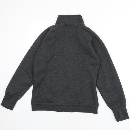 LA Gear Womens Grey Polyester Full Zip Sweatshirt Size 10 Zip