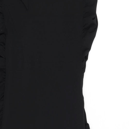 Morgan Womens Black Polyester Bodycon Size M Halter Tie