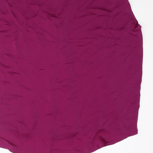Marks and Spencer Womens Purple Polyester Camisole Blouse Size 2 V-Neck