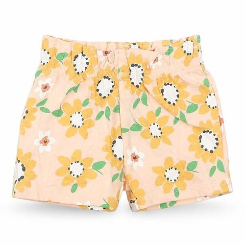 Marks and Spencer Baby Pink Floral Cotton Cropped Trousers Size 6-9 Months Pullover