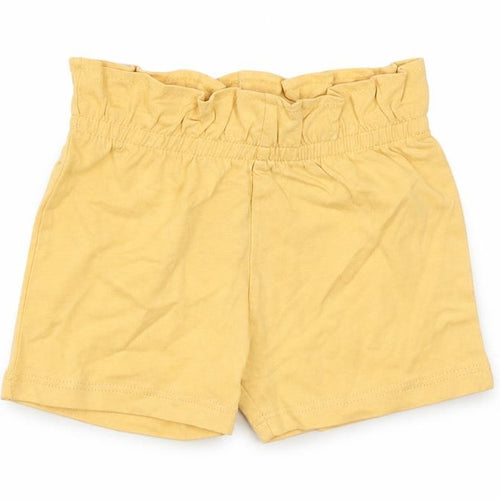 Marks and Spencer Baby Yellow Cotton Cropped Trousers Size 6-9 Months Pullover