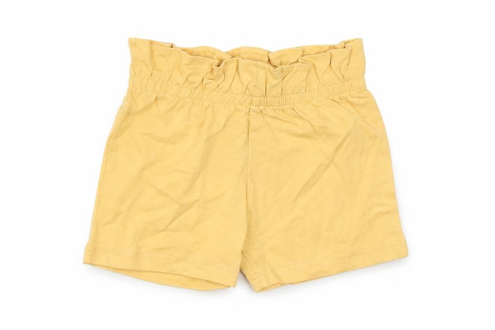 Marks and Spencer Baby Yellow Cotton Cropped Trousers Size 6-9 Months Pullover