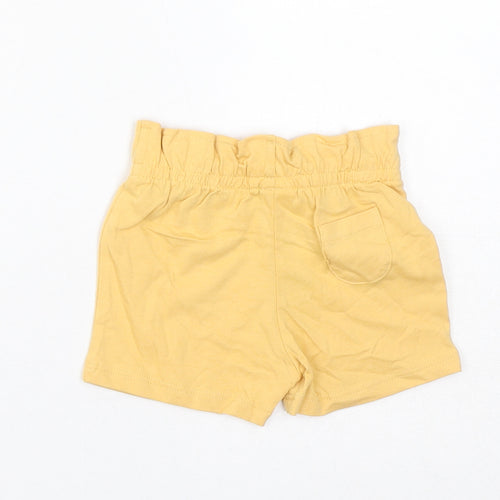 Marks and Spencer Baby Yellow Cotton Cropped Trousers Size 6-9 Months Pullover