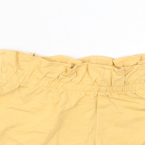 Marks and Spencer Baby Yellow Cotton Cropped Trousers Size 6-9 Months Pullover