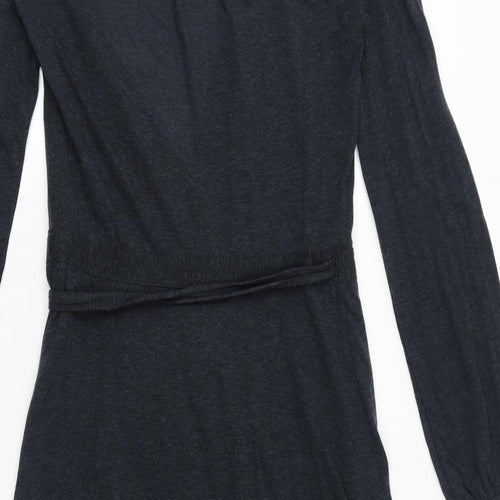 The White Company Womens Red Lyocell A-Line Size S V-Neck Tie