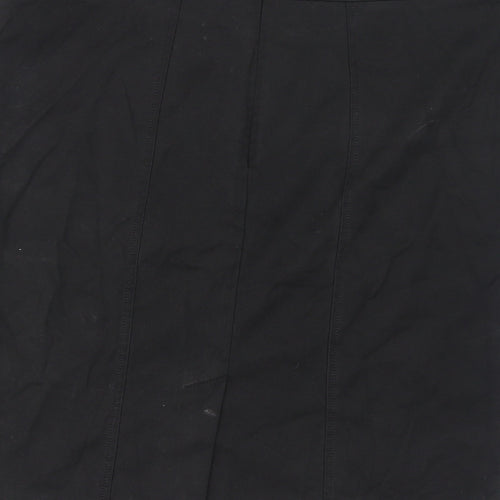 Brook Taverner Womens Black Polyester Straight & Pencil Skirt Size 12 Zip