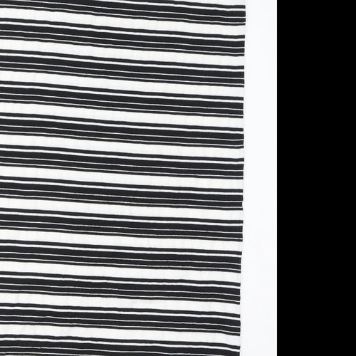 Capsule Womens White Striped Viscose Bandage Skirt Size 12