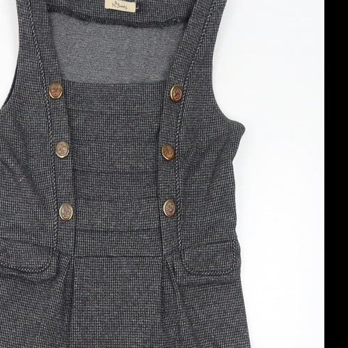 m butterfly Womens Grey Viscose Tank Dress Size L Round Neck Zip