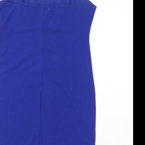 Urban Outfitters Womens Blue Polyester Bodycon Size L Round Neck Pullover