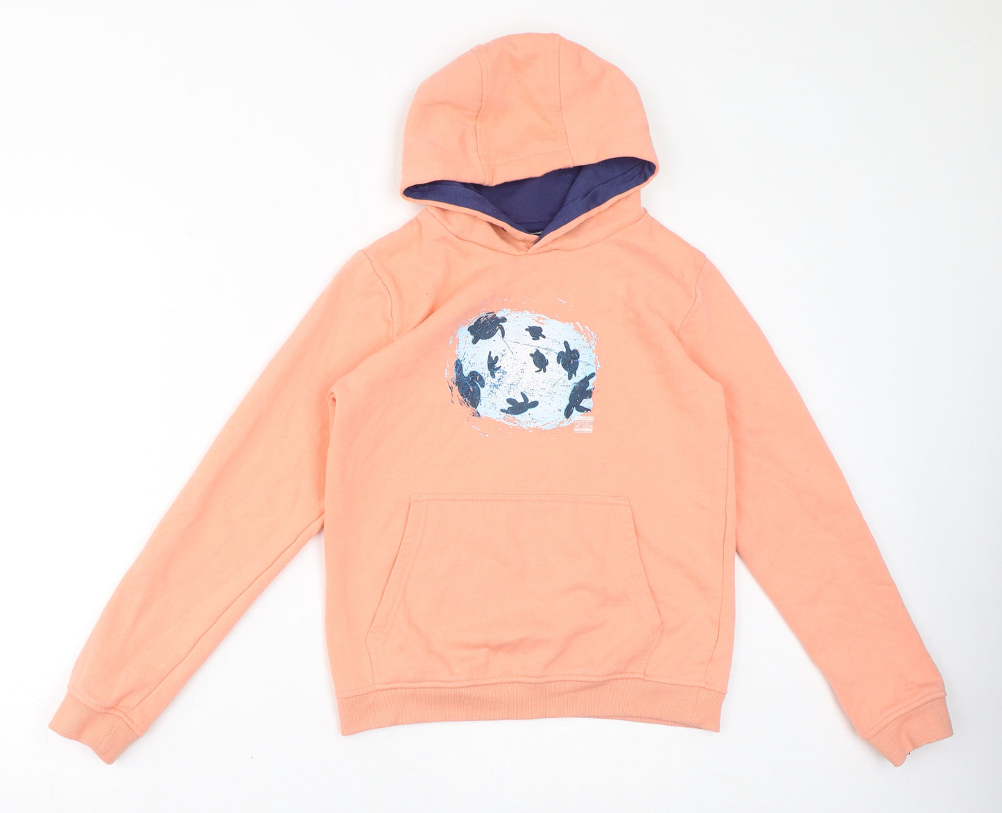 Mountain Warehouse Girls Pink Polyester Pullover Hoodie Size 13 Years Pullover - Protect The Ocean