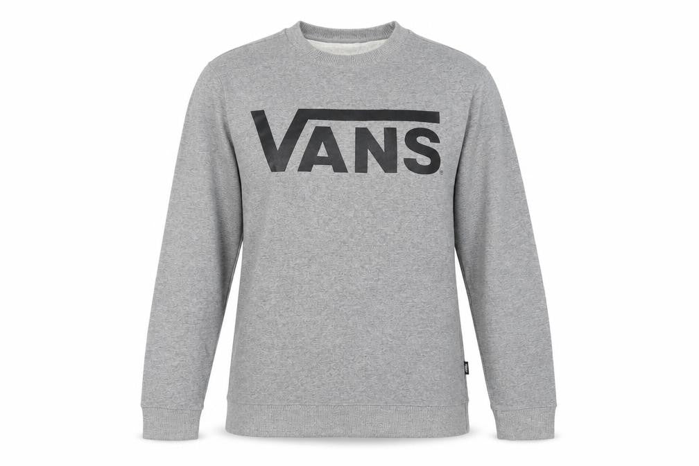 VANS Womens Grey Cotton Pullover Sweatshirt Size M Pullover - Logo