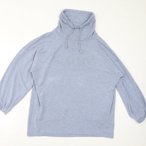 Marks and Spencer Womens Grey Viscose Pullover Sweatshirt Size 16 Pullover