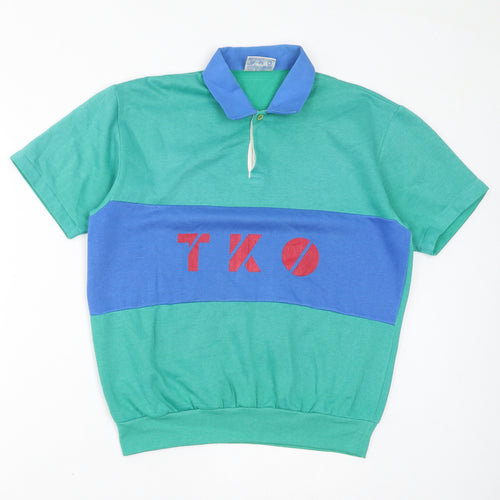 TKO Womens Green Polyester Pullover Sweatshirt Size S Pullover - Logo