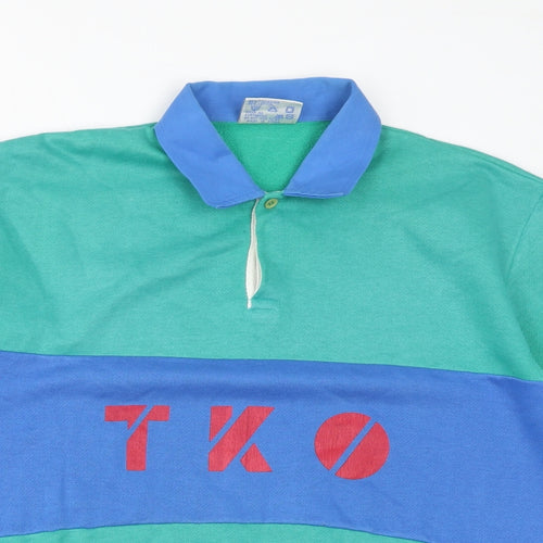 TKO Womens Green Polyester Pullover Sweatshirt Size S Pullover - Logo