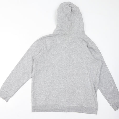 NEXT Womens Grey Cotton Full Zip Hoodie Size L Zip