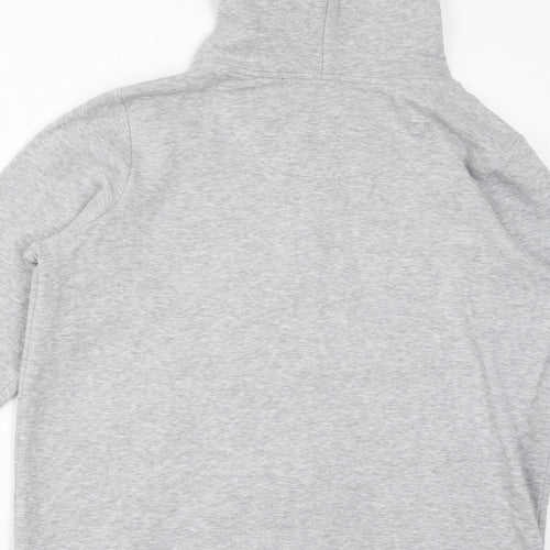 NEXT Womens Grey Cotton Full Zip Hoodie Size L Zip