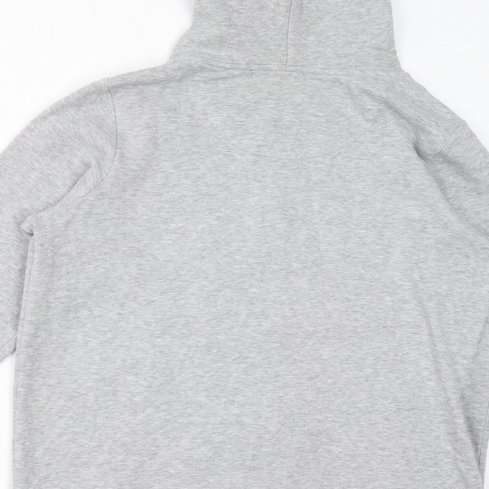 NEXT Womens Grey Cotton Full Zip Hoodie Size L Zip