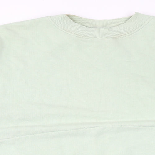 Tommy Hilfiger Womens Green Cotton Pullover Sweatshirt Size S Pullover