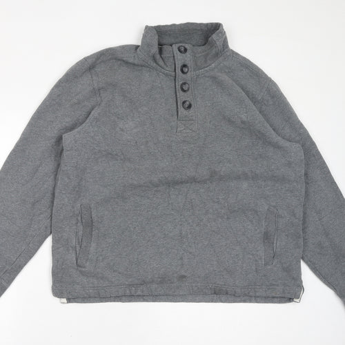 NEXT Mens Grey Cotton Pullover Sweatshirt Size 2XL